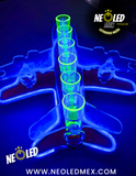 Avión Para 6 Shot con Luz Neón Super Brillante Inalambrico y Recargable