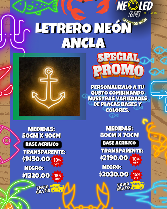 LETERO NEÓN ANCLA