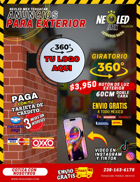 BOTÓN DE LUZ GIRATORIO