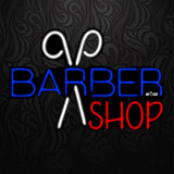 LETRERO NEÓN BARBER SHOP TIJERAS 2