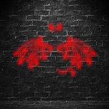 LETRERO NEÓN ALAS VAMPIRO