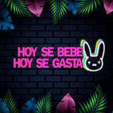 LETRERO NEÓN HOY SE BEBE HOY SE GASTA