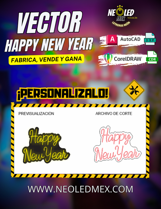 VECTOR HAPPY NEW YEAR