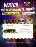 VECTOR MALAS DECISIONES