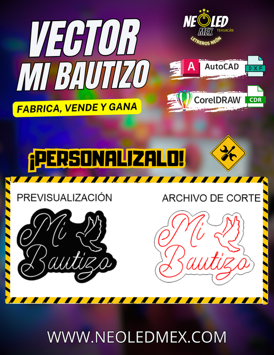 VECTOR MI BAUTIZO