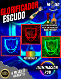 GLORIFICADOR DE BOTELLA ESCUDO LED RGB ACRILICO