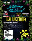 LETRERO NEÓN LA ULTIMA Y NOS VAMOS