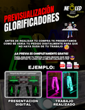 GLORIFICADOR PASTEL BLACK RGB ACRILICO PERSONALIZADO