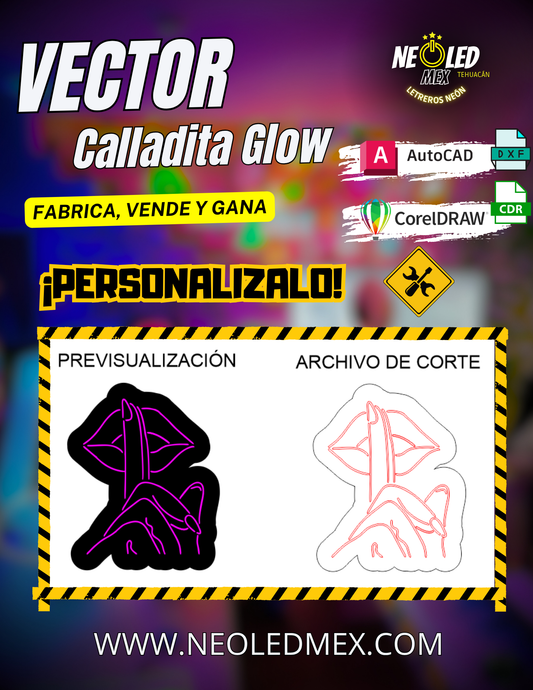 VECTOR CALLADITA GLOW