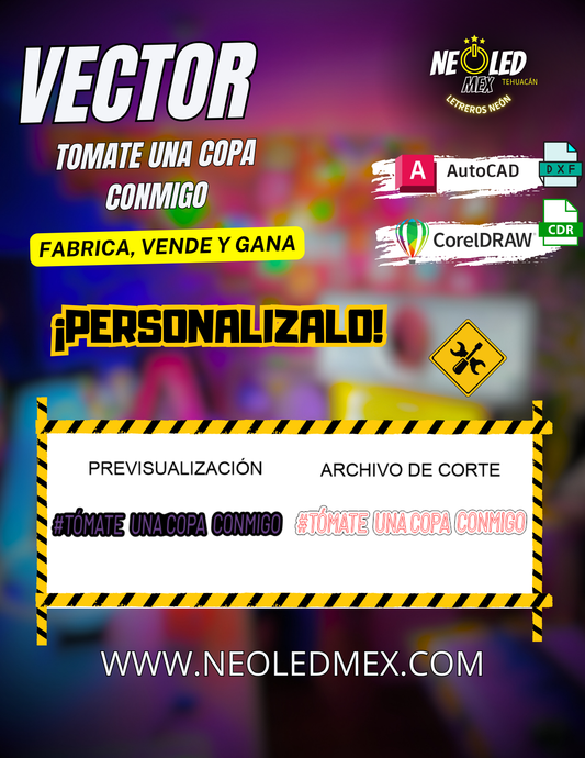 VECTOR TOMATE UNA COPA CONMIGO
