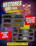 MEGA PACK 500 VECTORES LETREROS + 30,000 CORTE LASER.