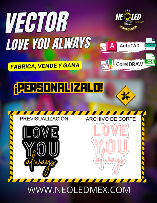 VECTOR LOVE YOU ALWAYS