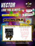 VECTOR LOVE YOU ALWAYS