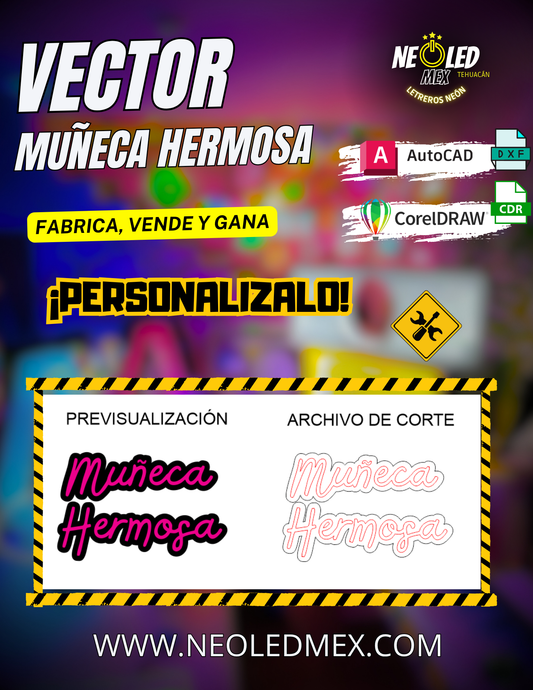 VECTOR MUÑECA HERMOSA