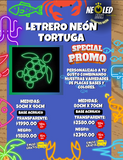 LETRERO NEÓN TORTUGA