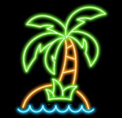 LETRERO NEÓN PALMERA
