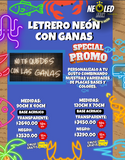 LETRERO NEÓN NO TE QUEDES CON LAS GANAS