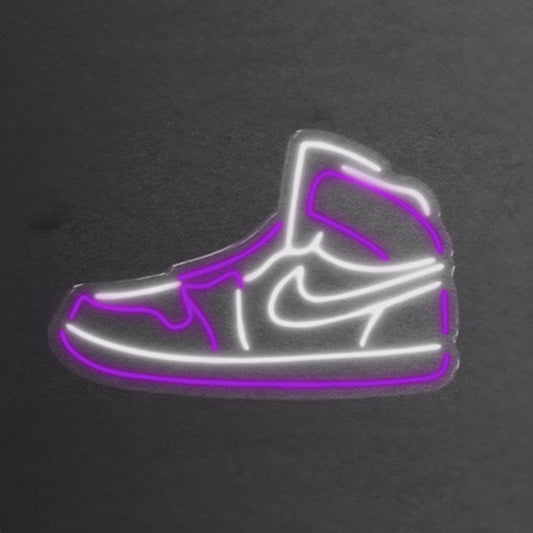 LETRERO NEÓN JORDAN 1 MORADO