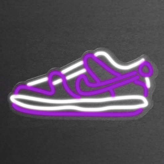 LETRERO NEÓN JORDAN LOW MORADO