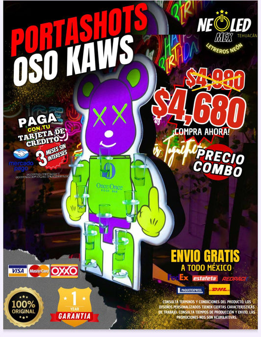PORTASHOTS  OSO KAWS