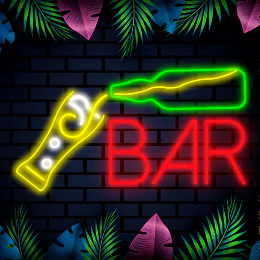 LETRERO NEÓN BAR CAGUAMA
