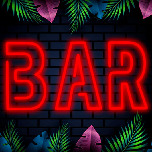 LETRERO NEÓN BAR SENCILLO